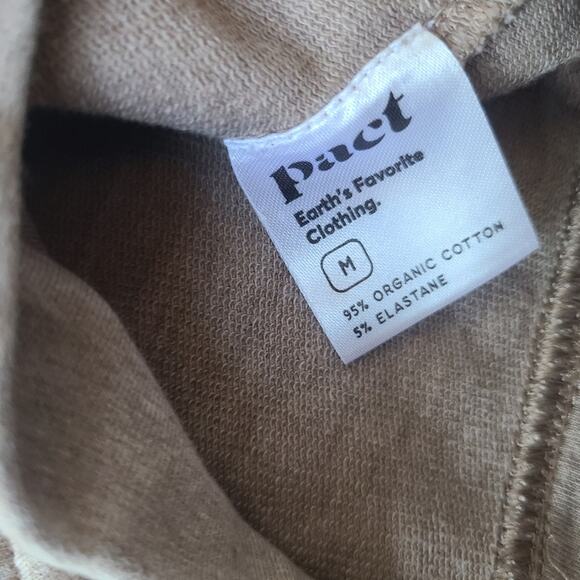 Pact Beige Zip-Up Hoodie Women's Size M - Picture 10 of 10